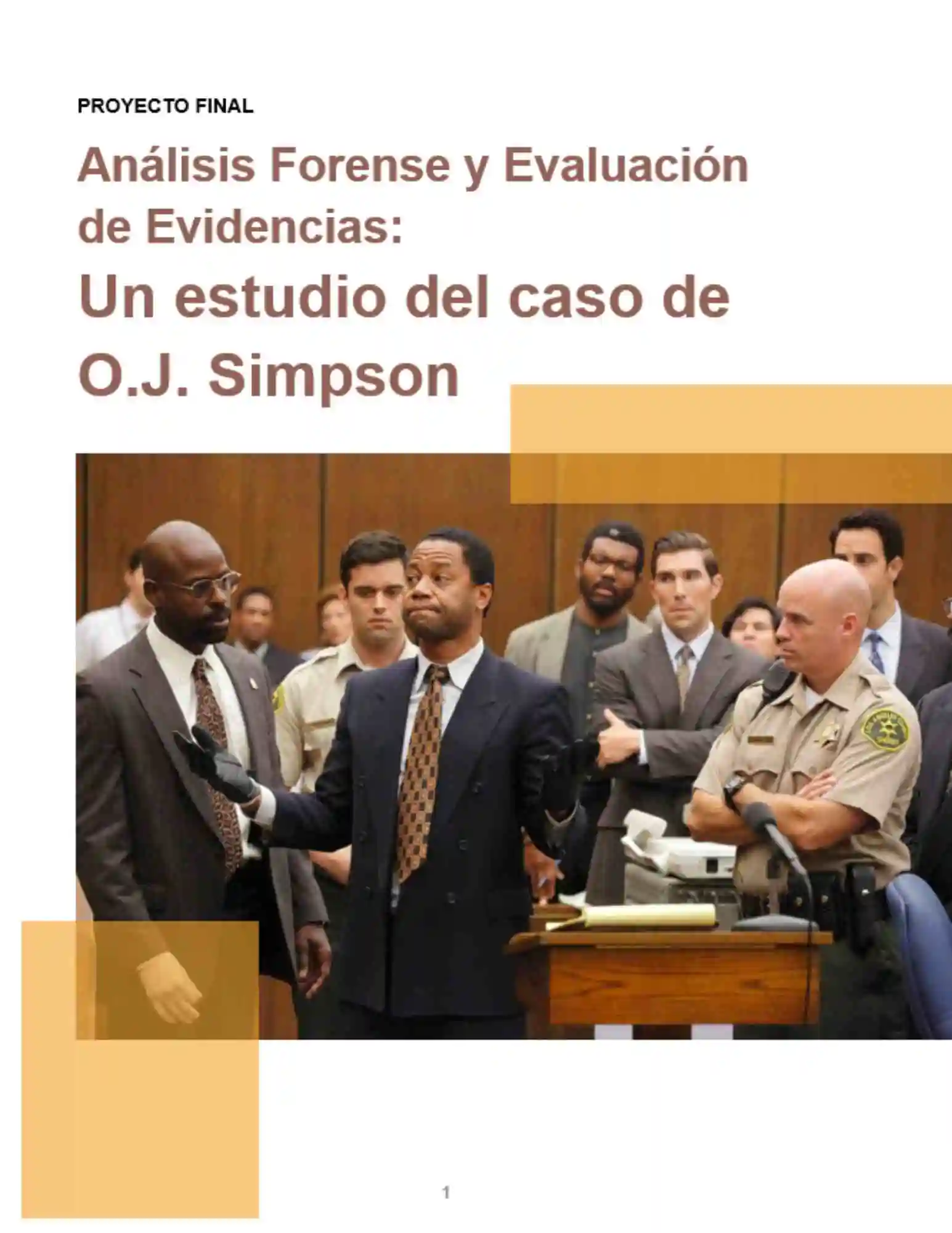 Portada de análisis forense del caso O.J. Simpson