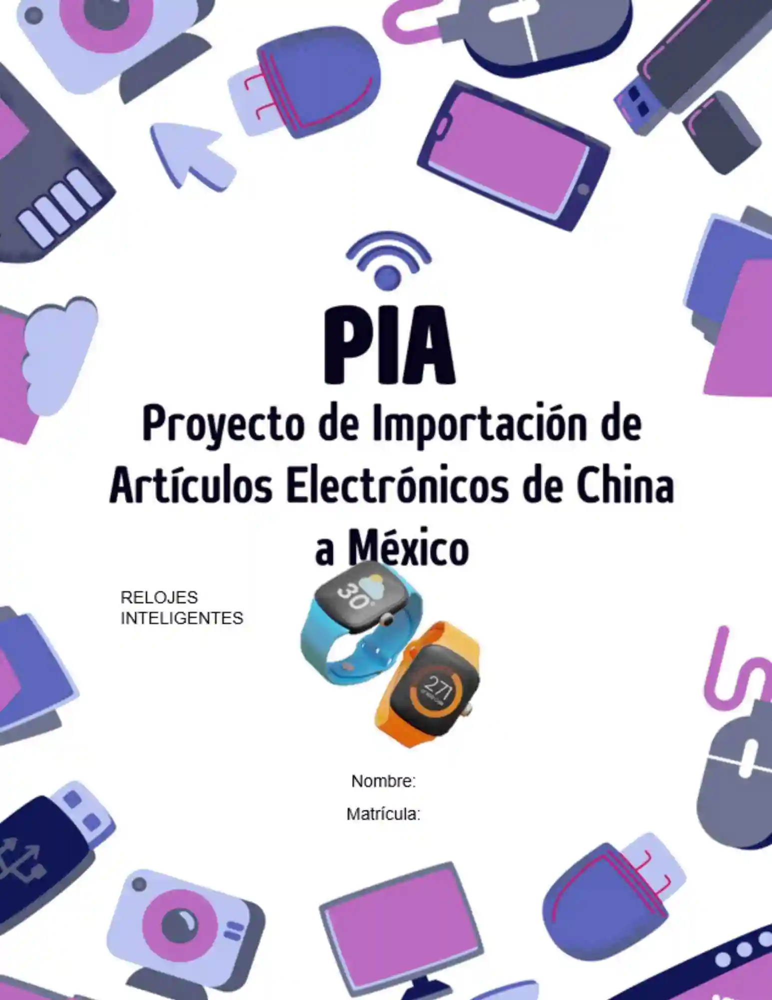 Portada de proyecto de importación de relojes inteligentes desde China