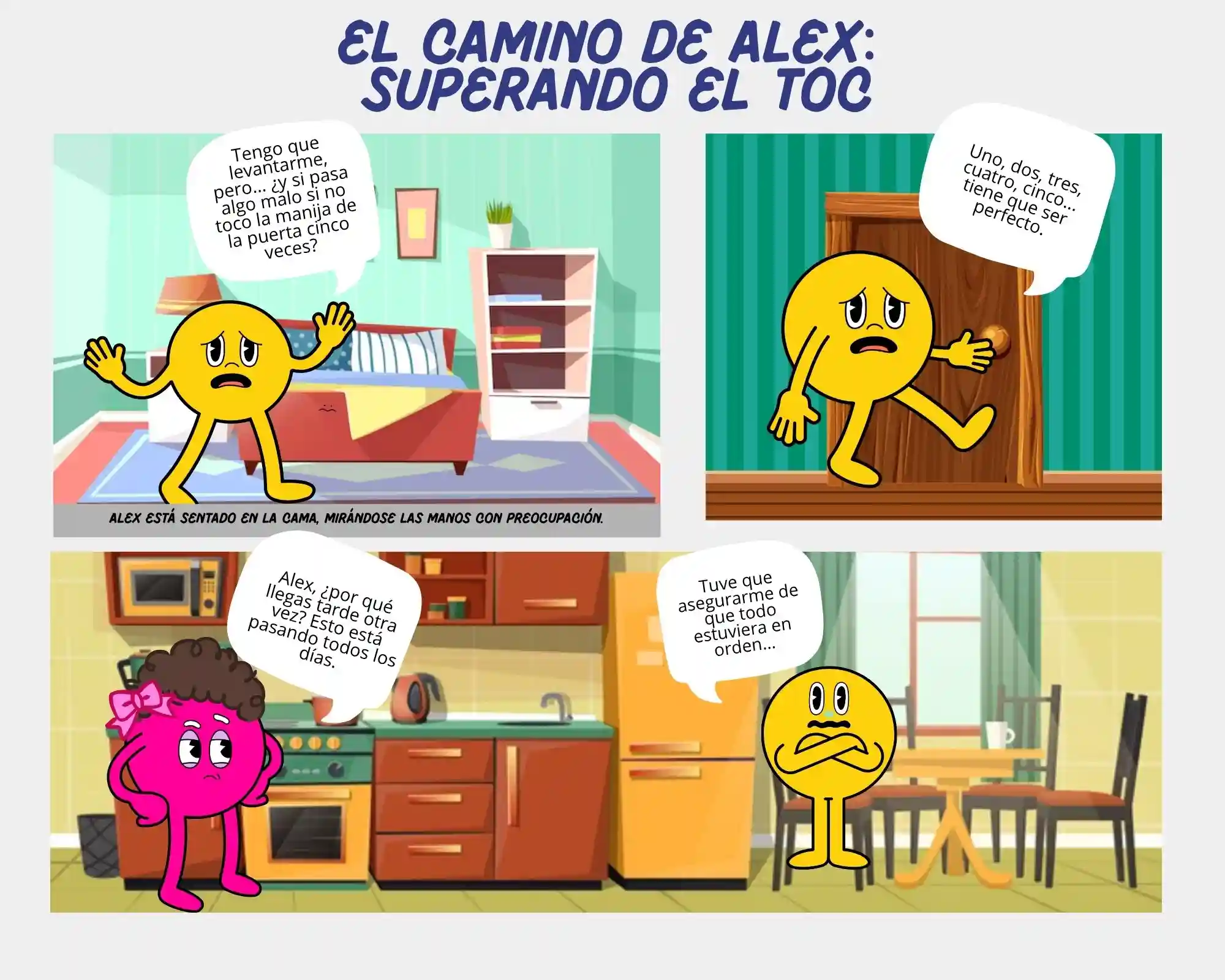 Cómic sobre trastorno obsesivo compulsivo