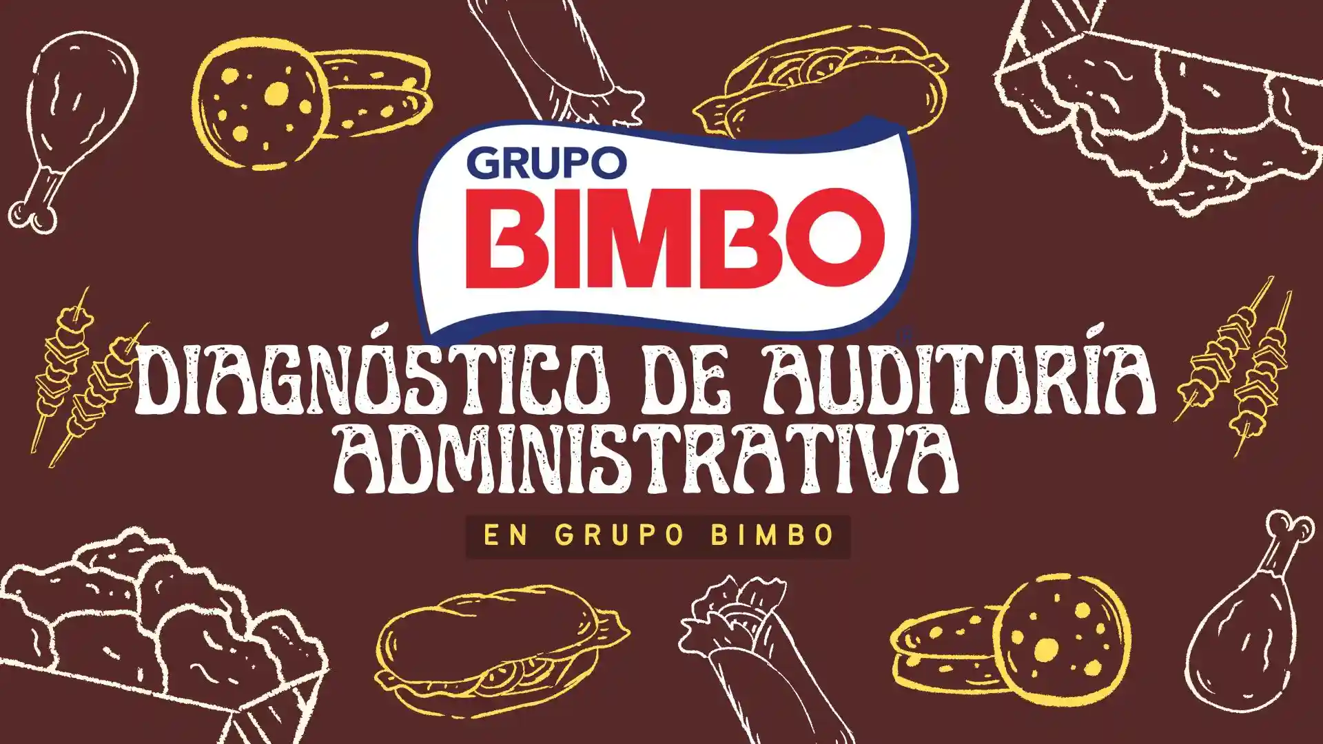 Portada de presentación auditoría administrativa Grupo Bimbo