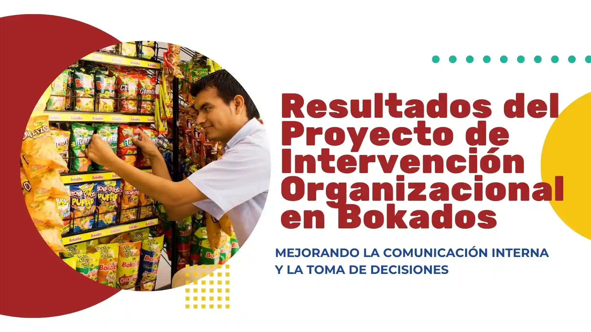 Portada de presentación intervención organizacional en Bokados