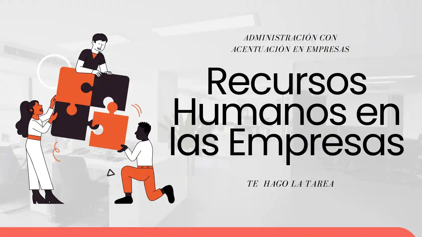 Portada de presentación recursos humanos en las empresas